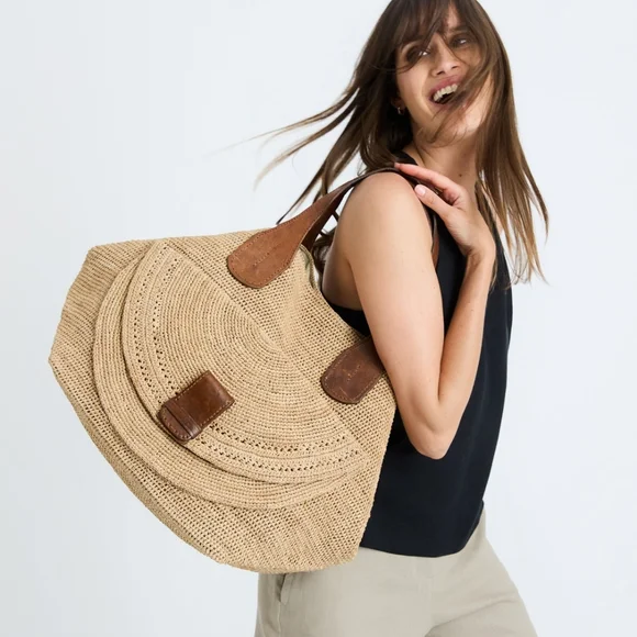 Ibeliv Laza II Raffia Tote Bag - Picture 2 of 14